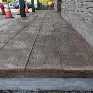 Simulated Wood Overlay from Concrete